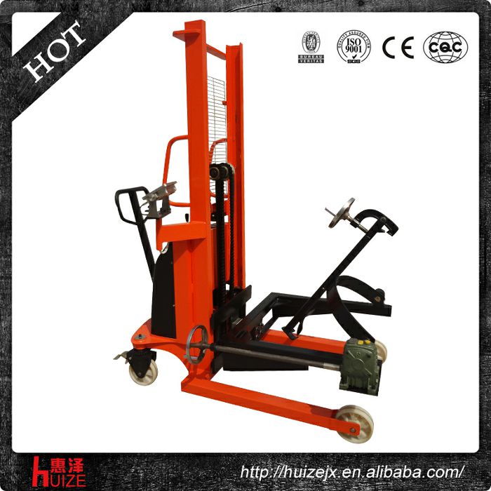 半電動(dòng)稱(chēng)重油桶車(chē)（夾鐵桶，手搖翻轉）